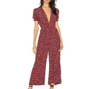 Faithfull The Brand Betina Floral Bonnie Jumpsuit Size M